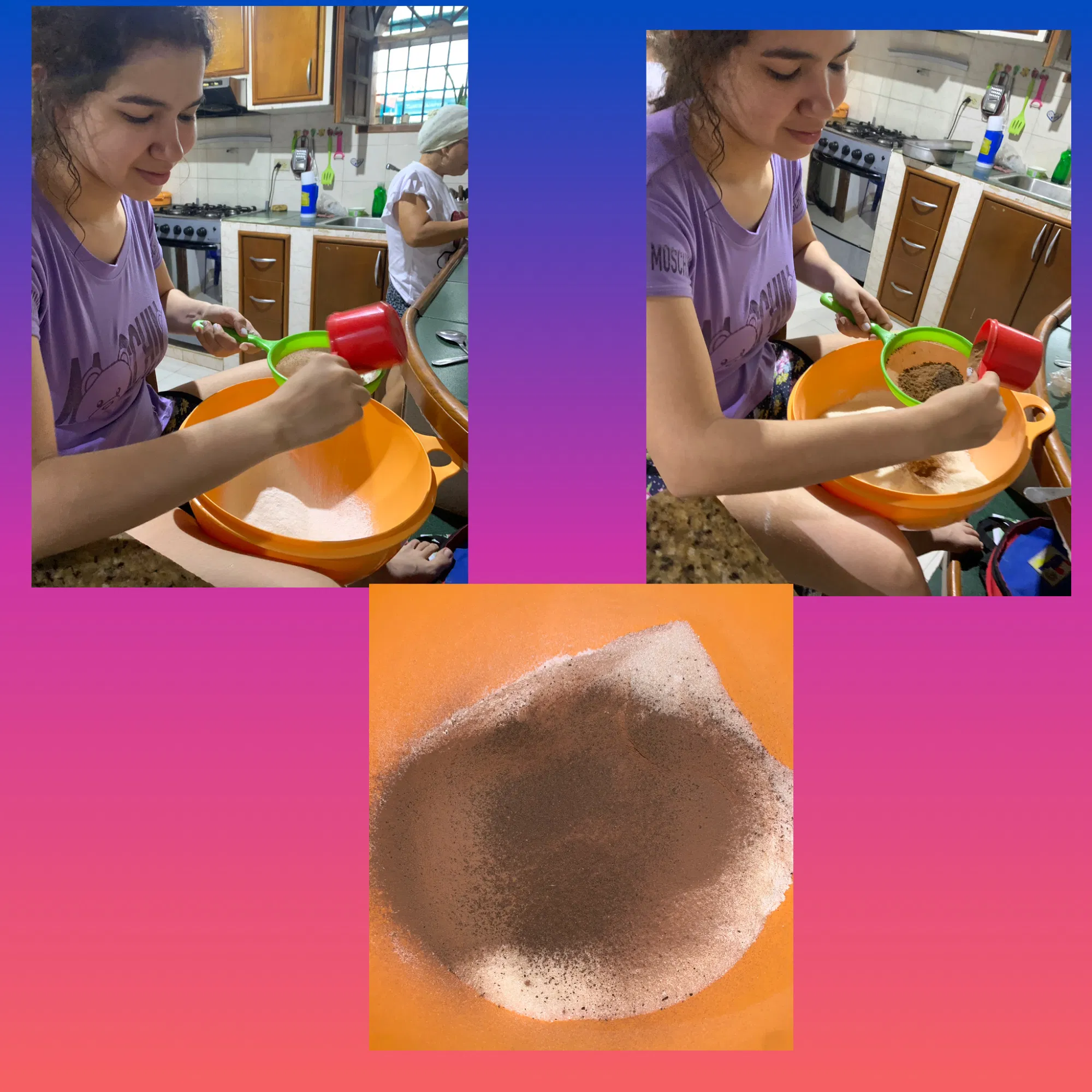 (Esp-Ing) “Haciendo un pastel tipo brawnie para mi cumpleaños.🤩🤭” / “Making a brownie-style cake for my birthday.🤩🤭”