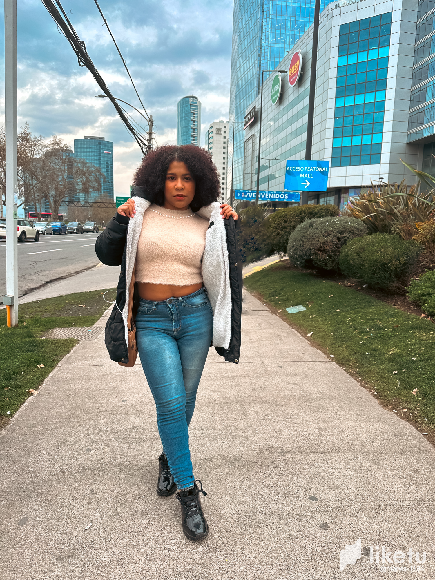 Posing outside Costanera Center🏙️📸
