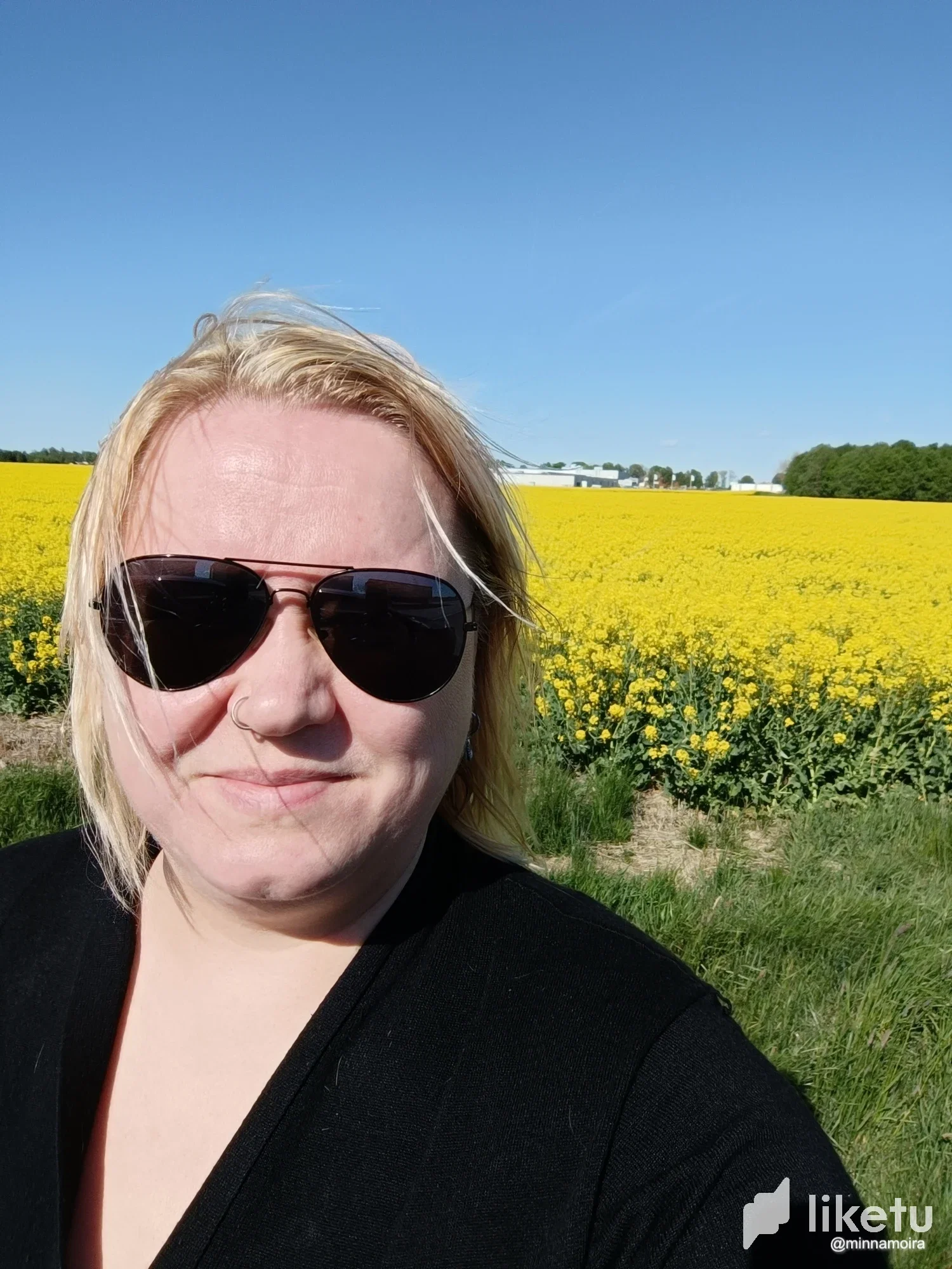 Me in the field of yellow oil