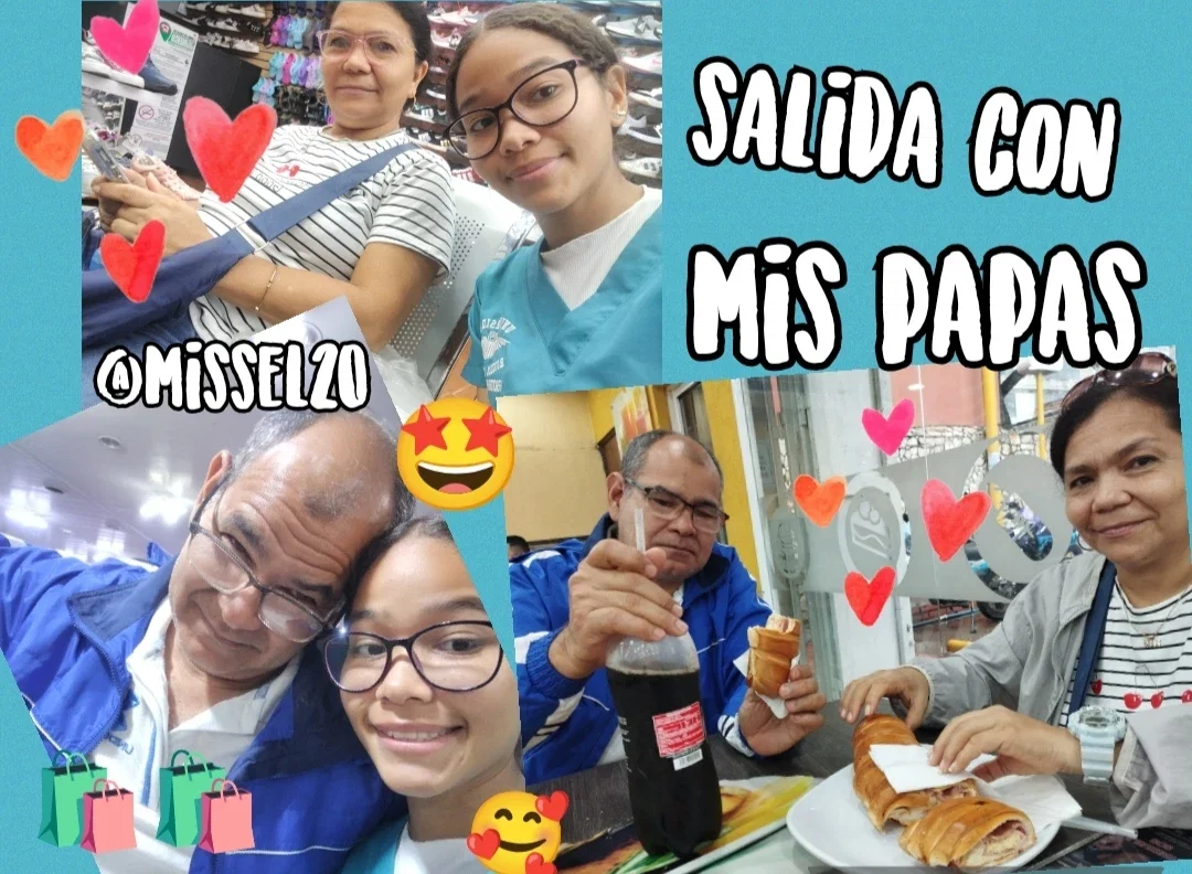 (Esp-Eng) Salida con mis padres🥰🛍️, haciendo compras importantes y dando regalos 😉😁