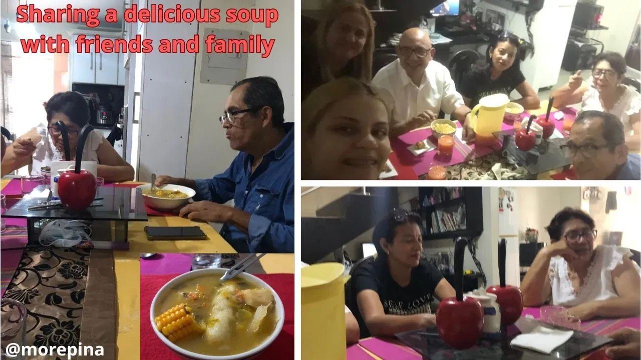 Compartir de una rica sopa entre amigos y familia [ESP/ENG]